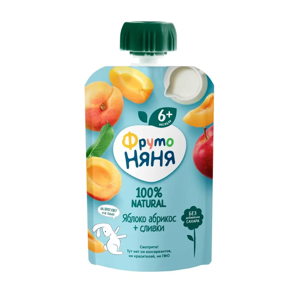 FrutoNyanya Apple and Apricot Puree with Cream 90.0