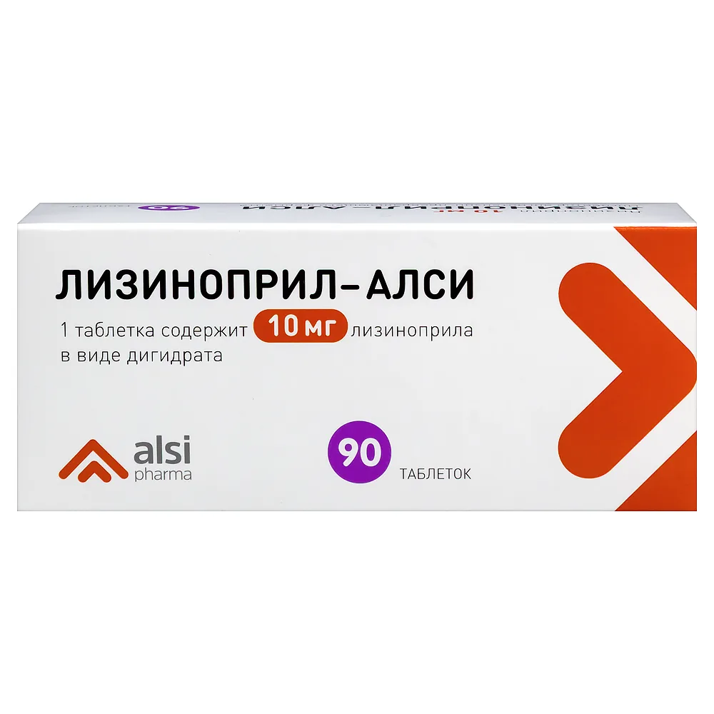 Lisinopril-Alsi 10 mg 90 tablets
