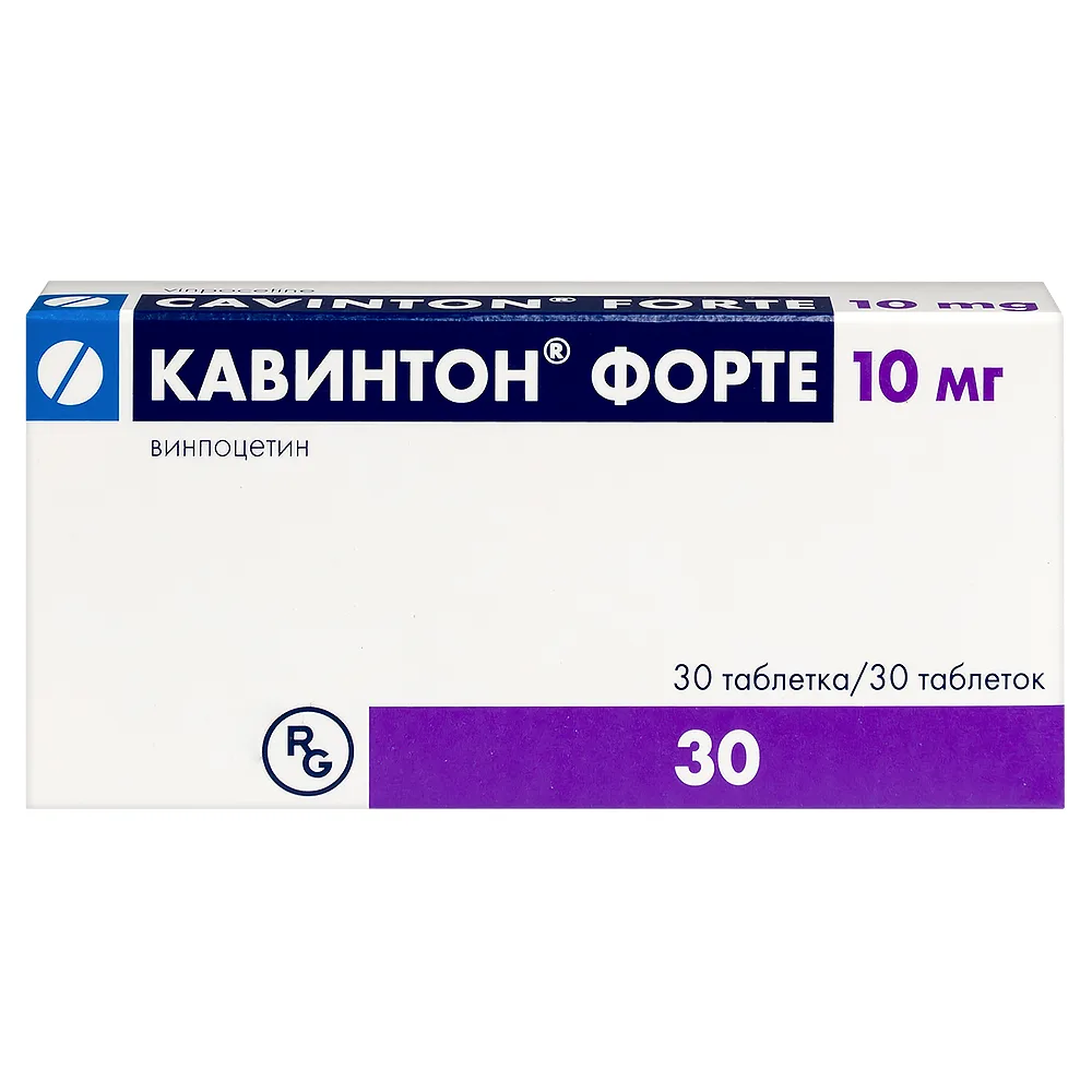 Cavinton Forte 10 mg 30 tablets