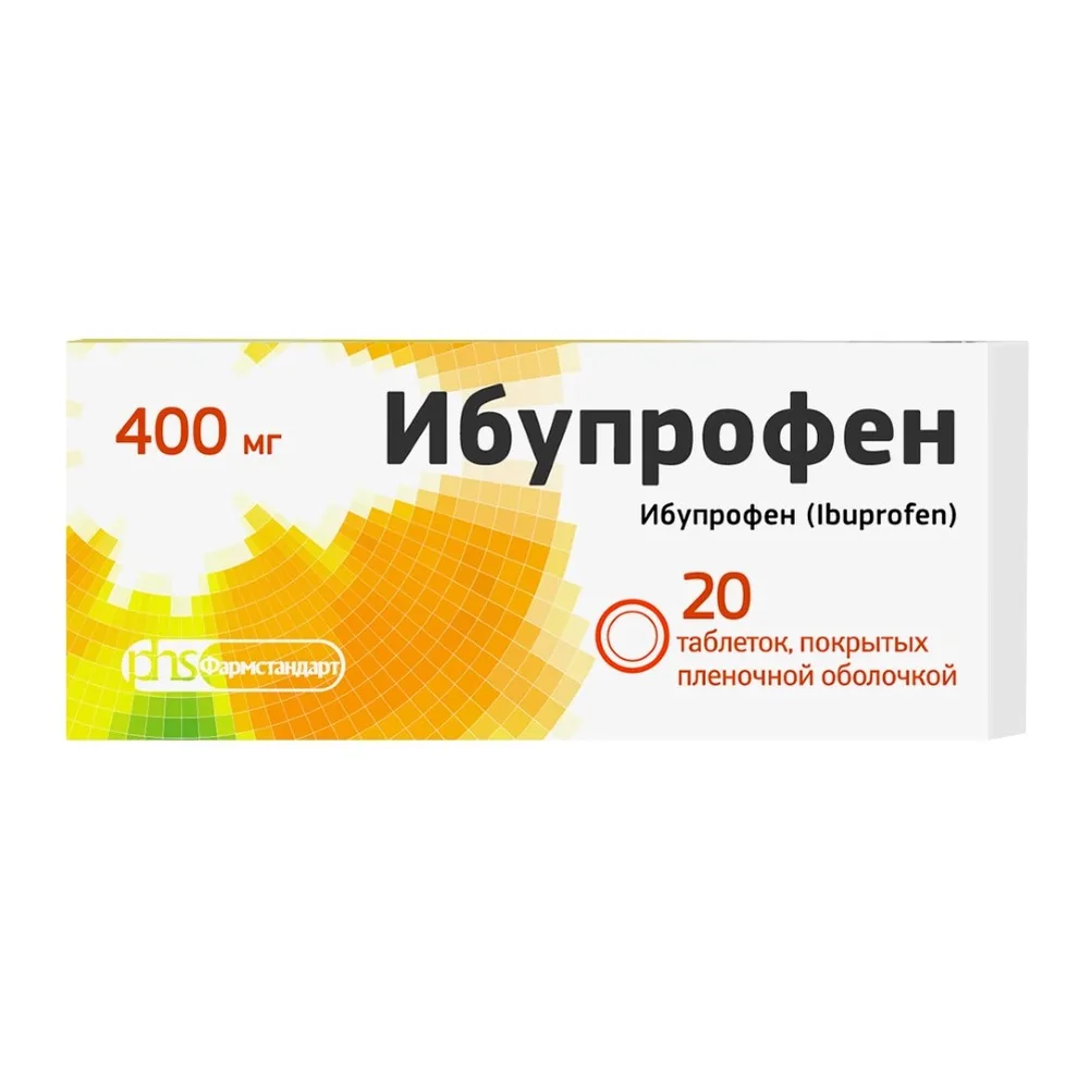 Ibuprofen 400 mg 20 coated tablets