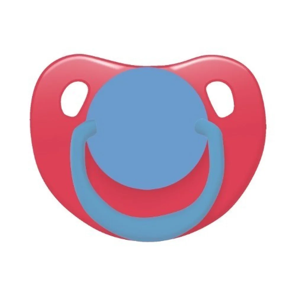 Lubby silicone pacifier with angled nipple just lubby 6+/23823