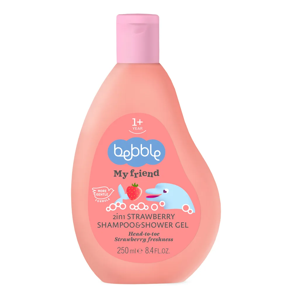 Bebble My Friend Shampoo and Shower Gel 2 in 1 250 ml with Strawberry Scent