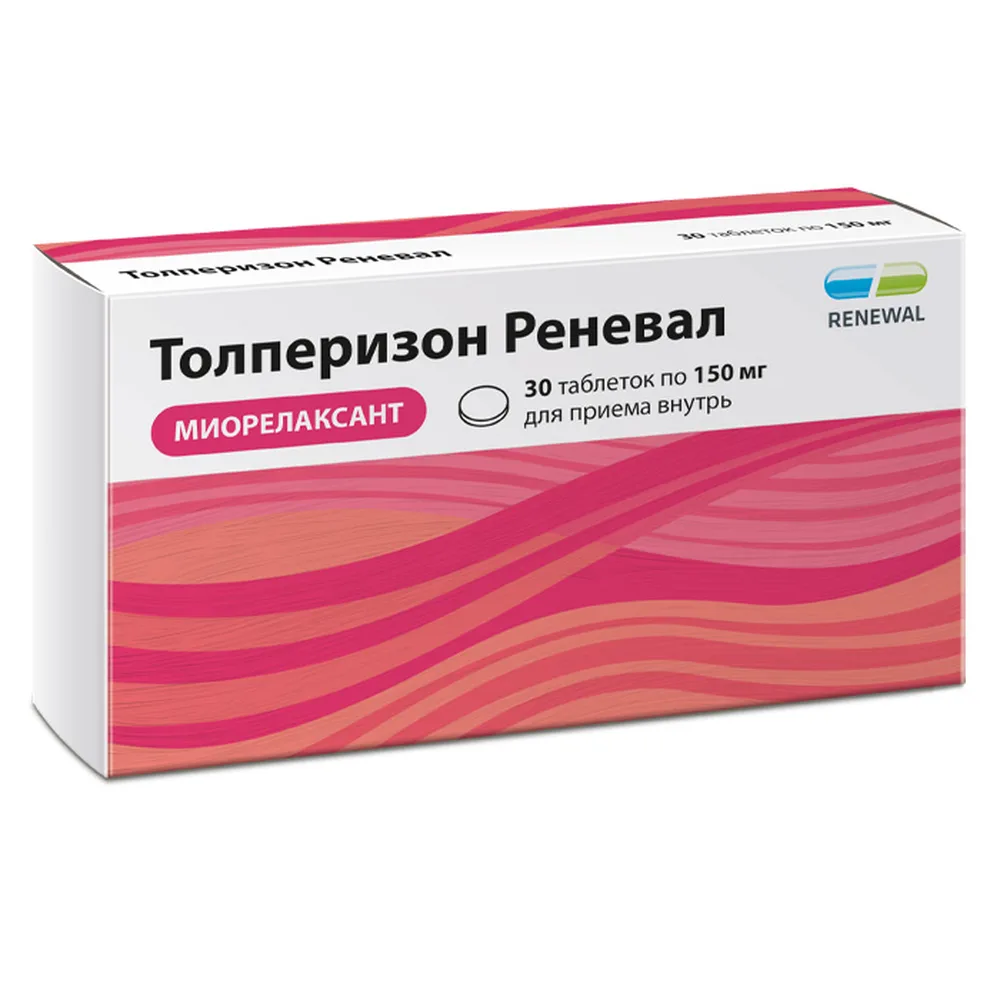 Tolperisone Reneval 150 mg 30 coated tablets