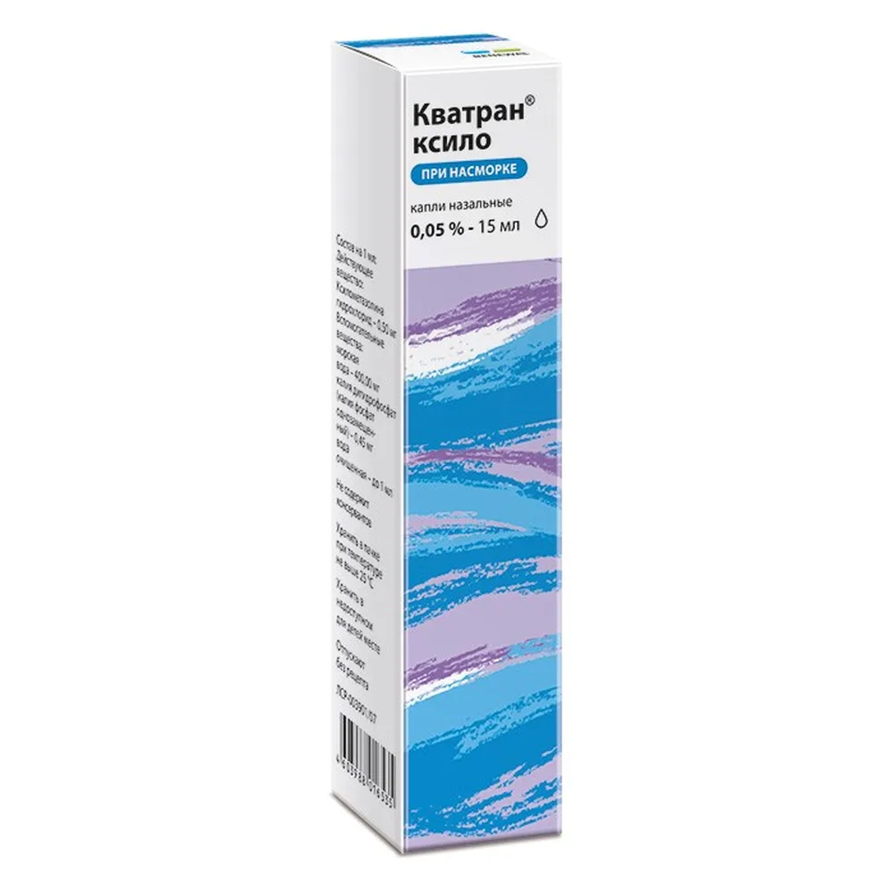 Kvatran Xylo 0.05% dropper tube nasal drops 15 ml