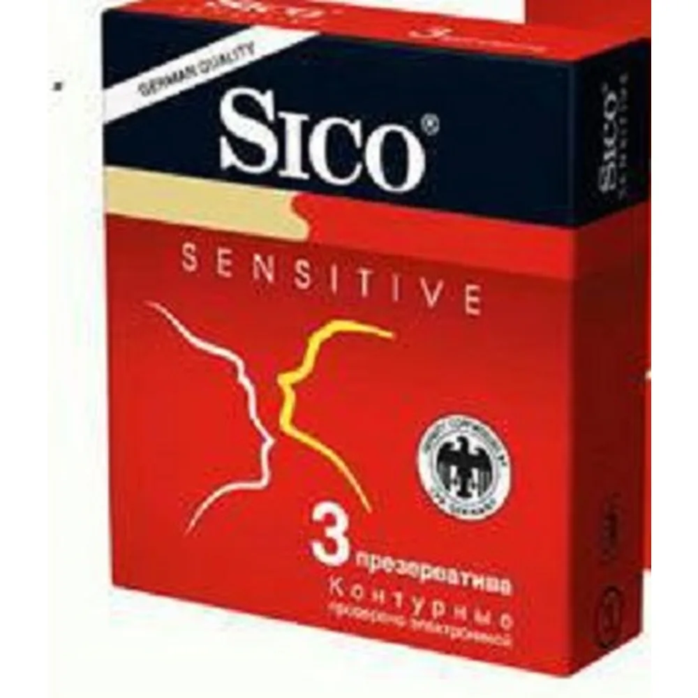 Sico Condoms Sensitive Contoured 3 pcs.