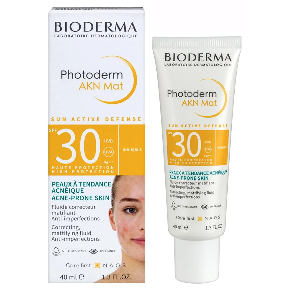 Bioderma Photoderm AKN MAT Mattifying Sunscreen Emulsion for Imperfect Skin SPF 30 40 ml