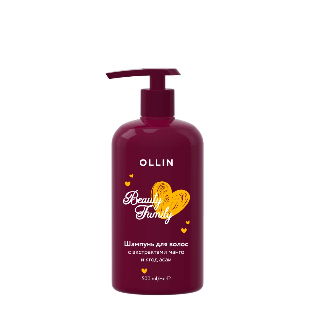 Ollin Beauty Family Shampoo with Mango and Acai Berry Extracts 500 ml