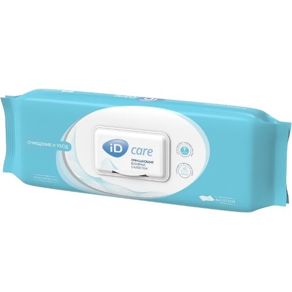 ID care cleansing wipes 64 pcs.