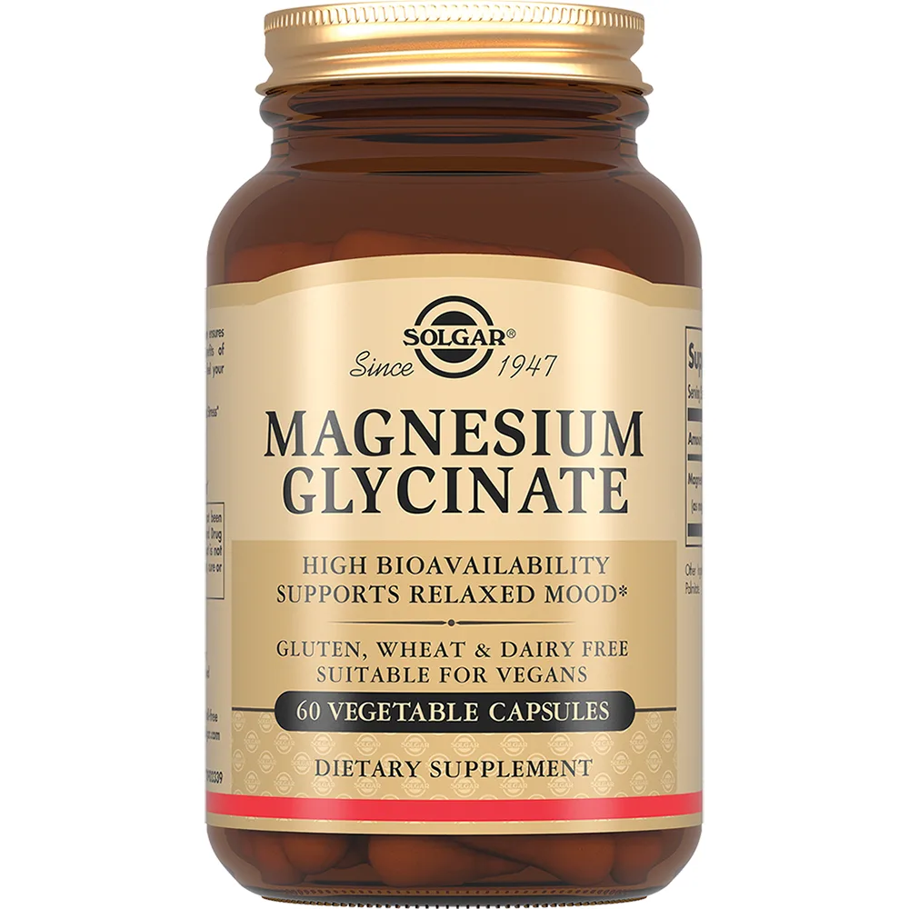 Solgar magnesium glycinate 60 capsules 1158 mg
