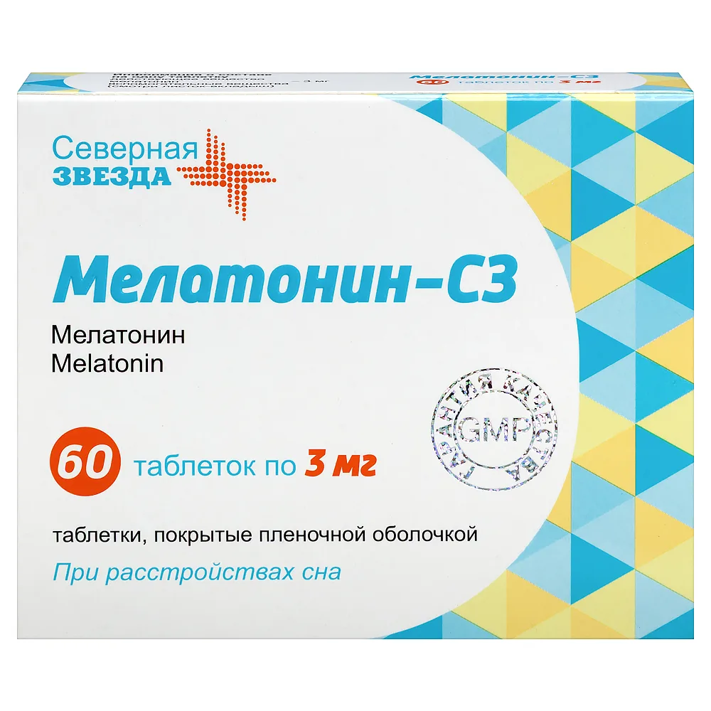 Melatonin-CZ 3 mg 60 coated tablets