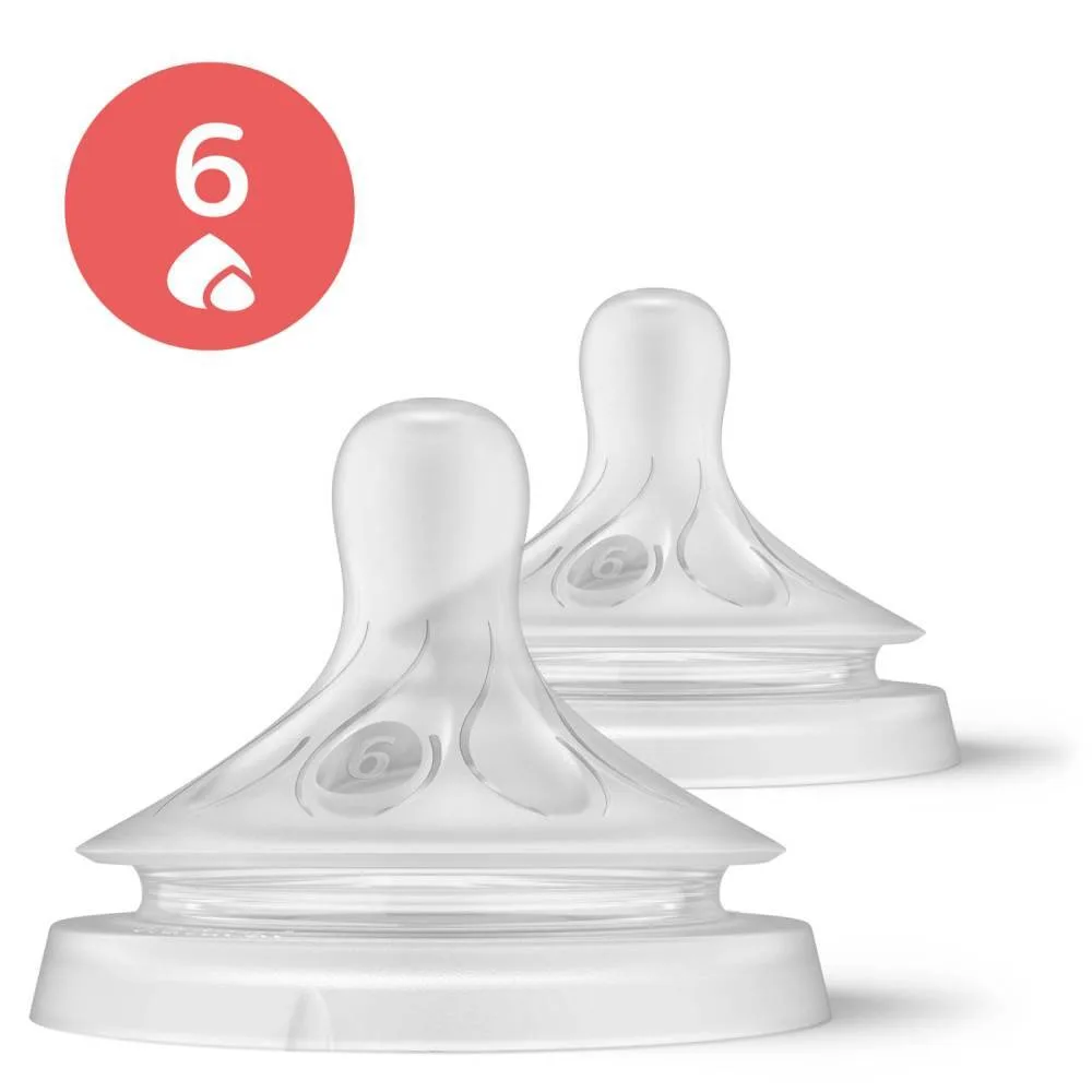 Avent Natural Response Nipple for Thick Liquids 6+ 2 pcs. scy966/02