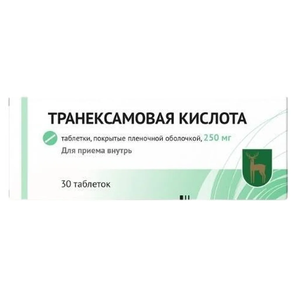 Tranexamic Acid 250 mg 30 coated tablets