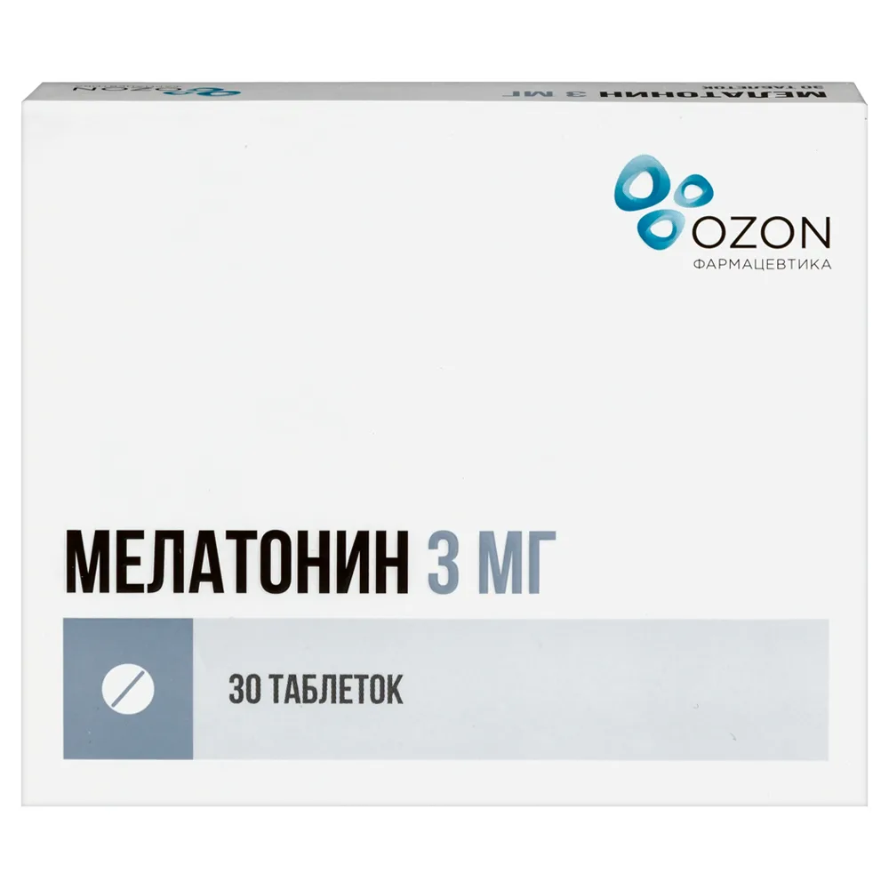 Melatonin 3 mg 30 tablets coated in film blister