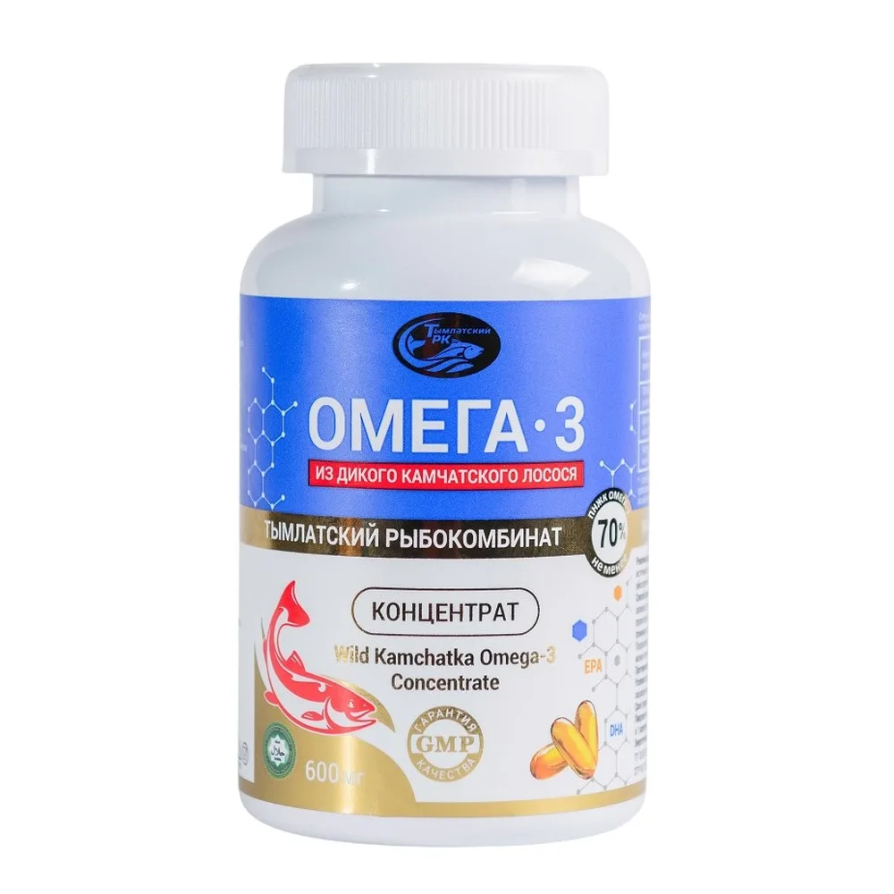 Salmonica Omega-3 Wild Kamchatka Salmon Concentrate 160 Capsules 600 mg