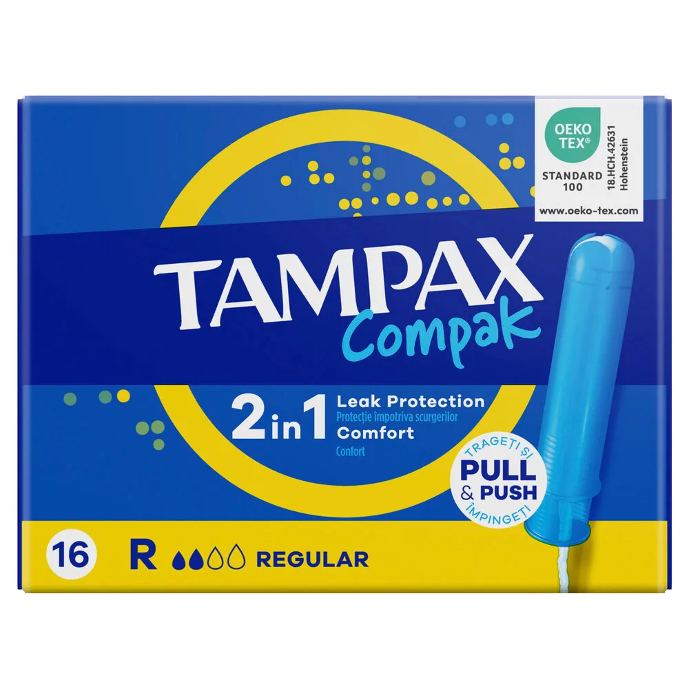 Tampax Compak Regular Tampons with Applicator 16 pcs.