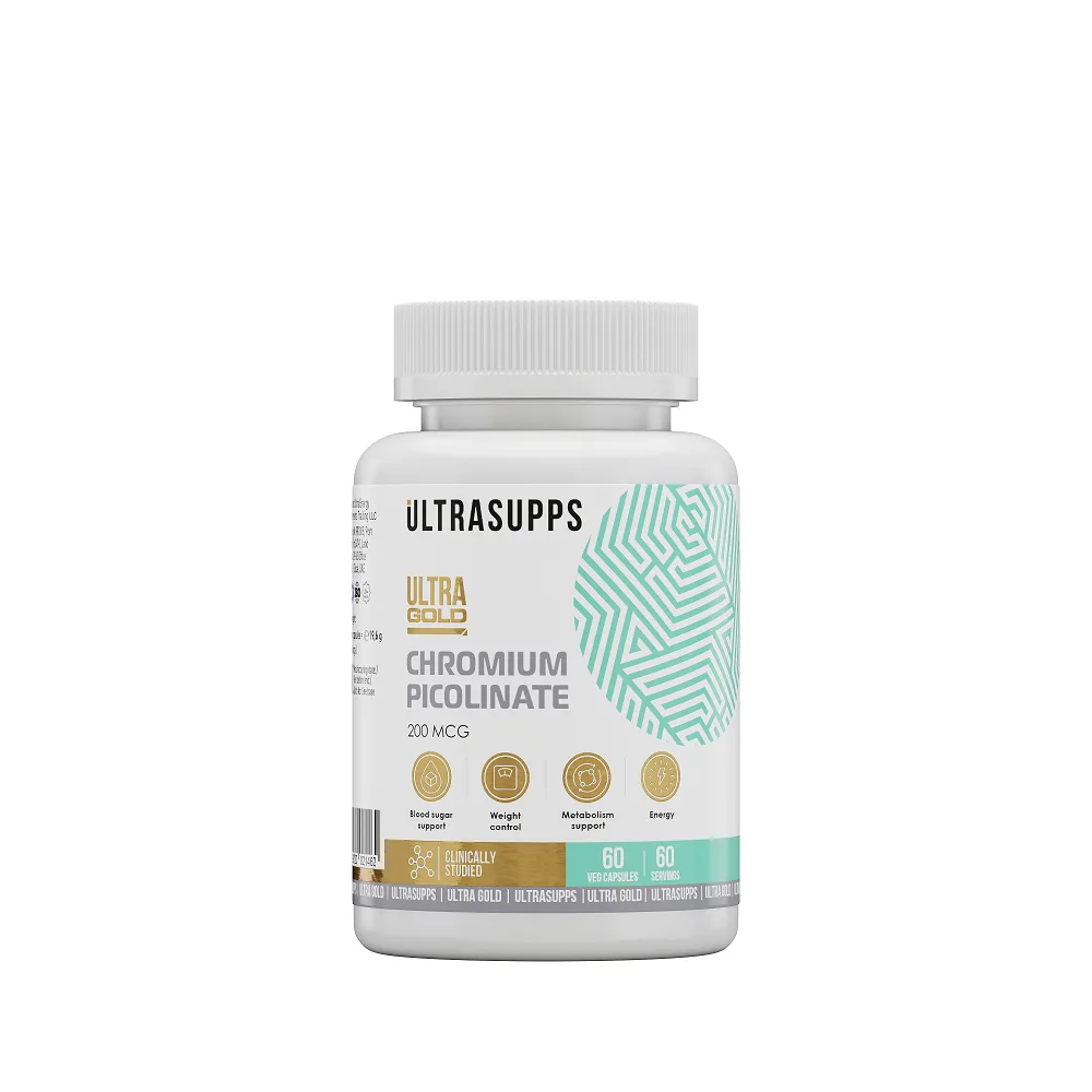 Ultrasupps Ultra Gold Chromium Picolinate 60 capsules 326 mg/jar