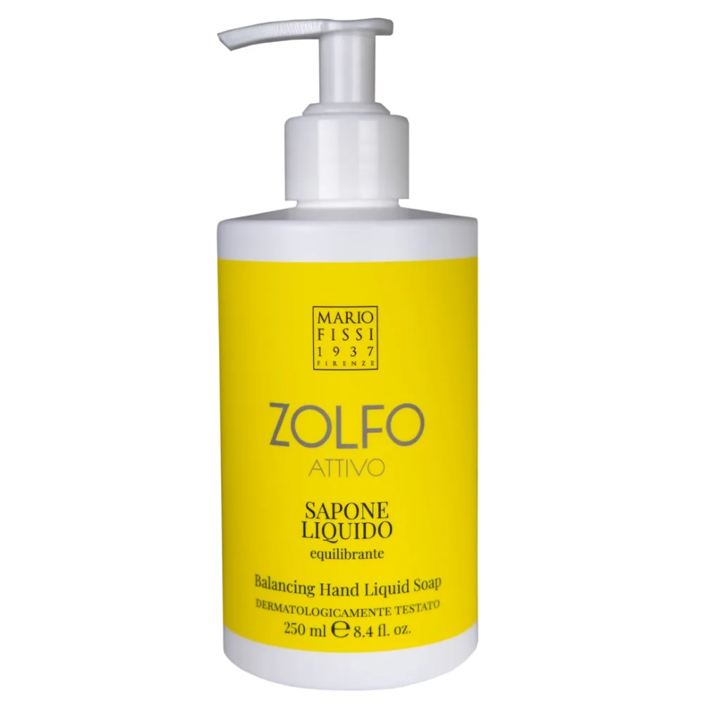 Mario fissi 1937 liquid toilet soap sulfur restoring skin balance 250 ml