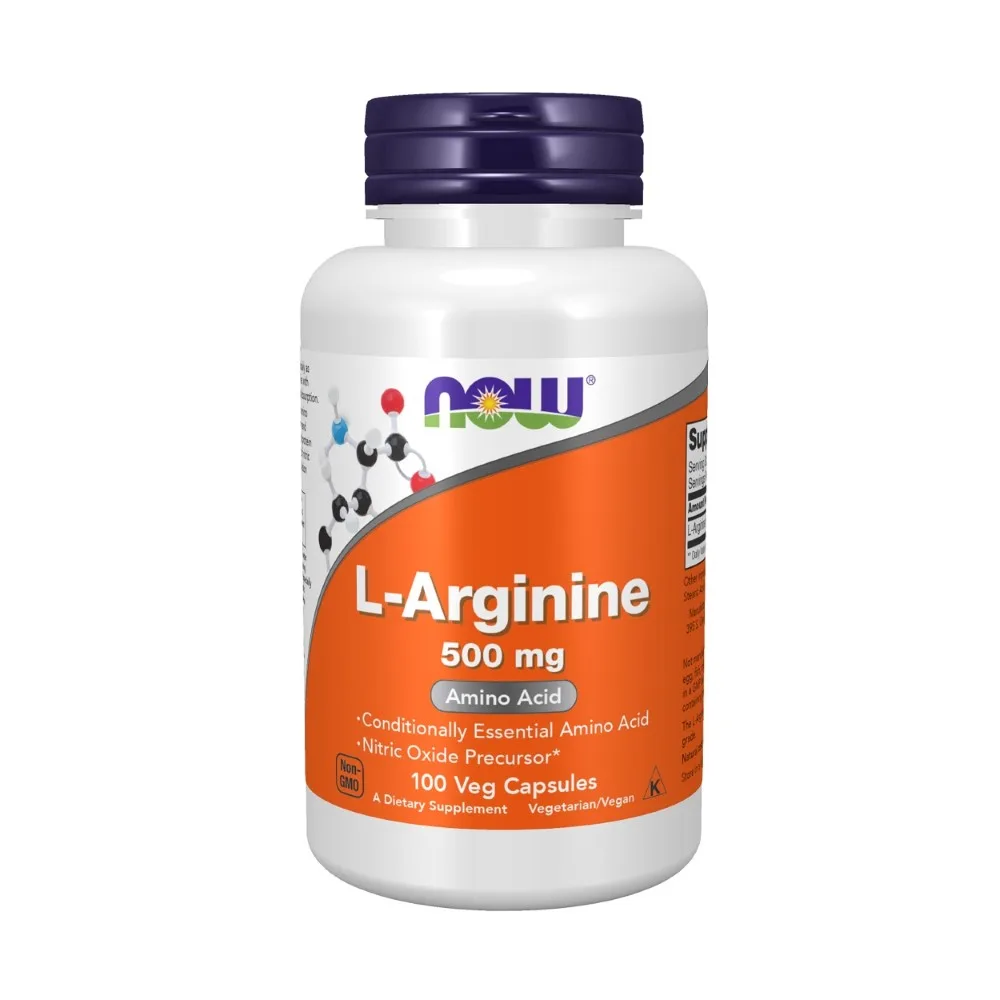Now L-Arginine 500 mg 100 caps 686 mg