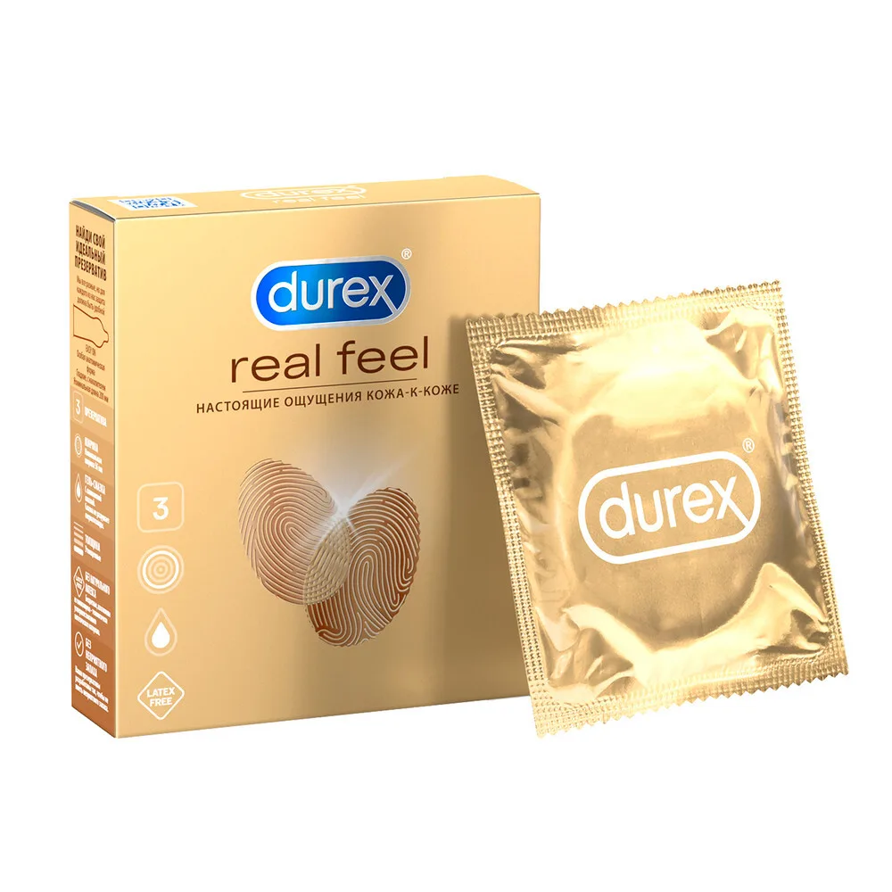 Durex Real Feel condoms 3 pcs.