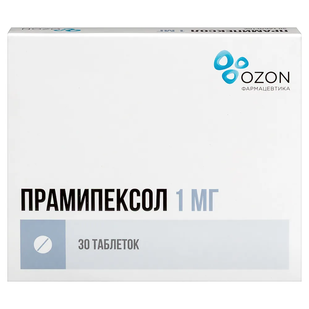 Pramipexole 1 mg 30 tablets blister