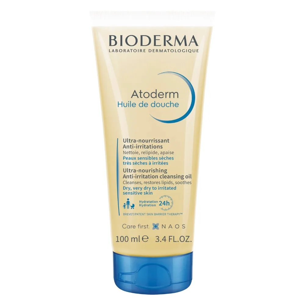 Bioderma Atoderm Ultra-Nourishing Restorative Shower Oil for Dry Sensitive and Atopic Skin 100 ml