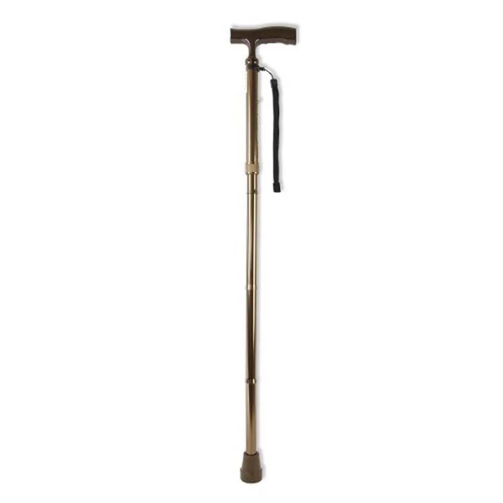 AMCF 51 Folding Orthopedic Walking Cane with Handle / Bronze