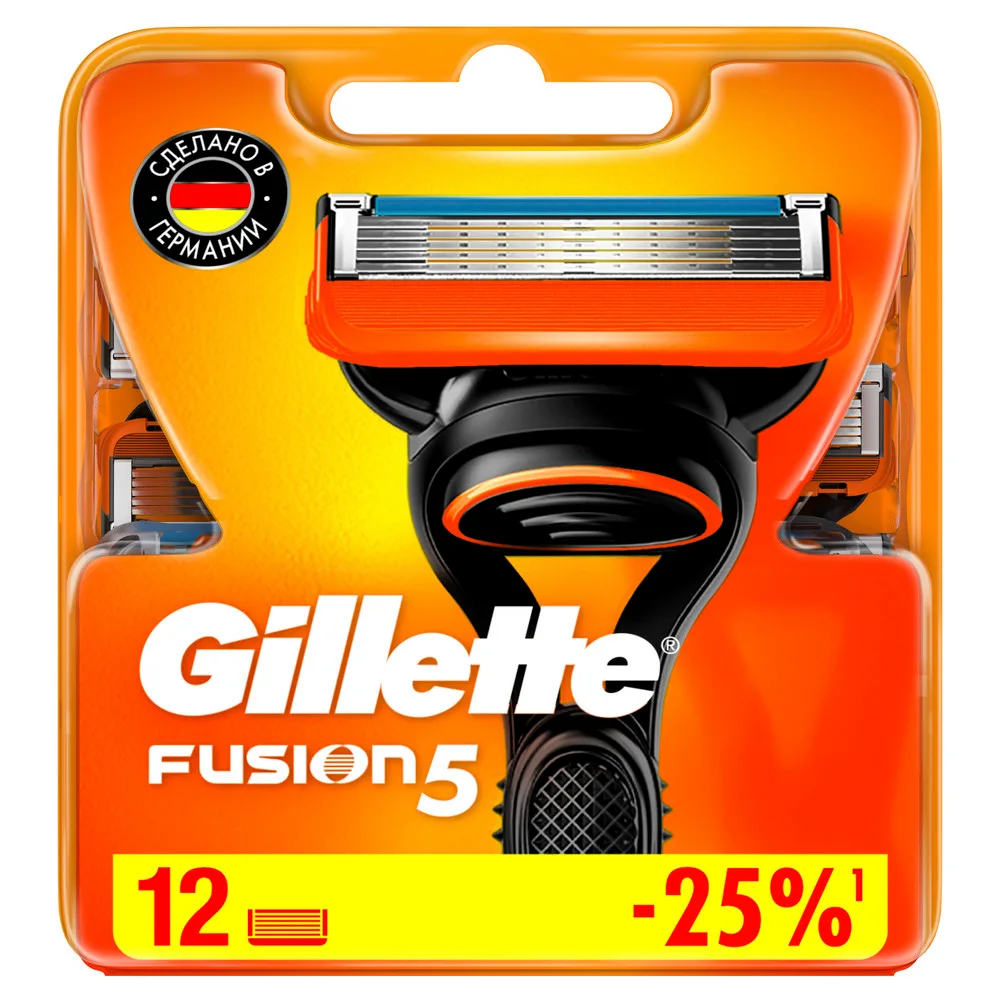 Gillette Fusion Replacement Cartridges for Shaving 12 pcs.