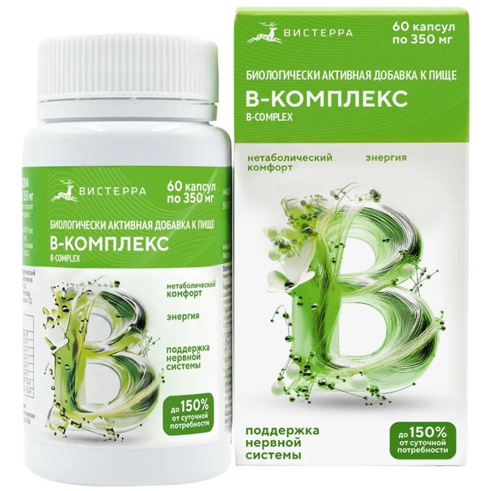 Visterra B-Complex 60 capsules 350 mg