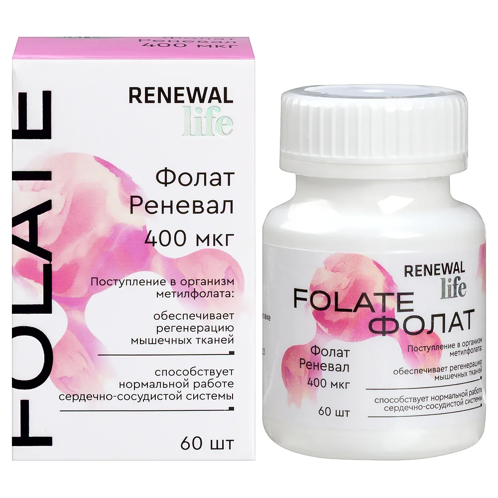 Folate Renewal 60 tablets 100 mg