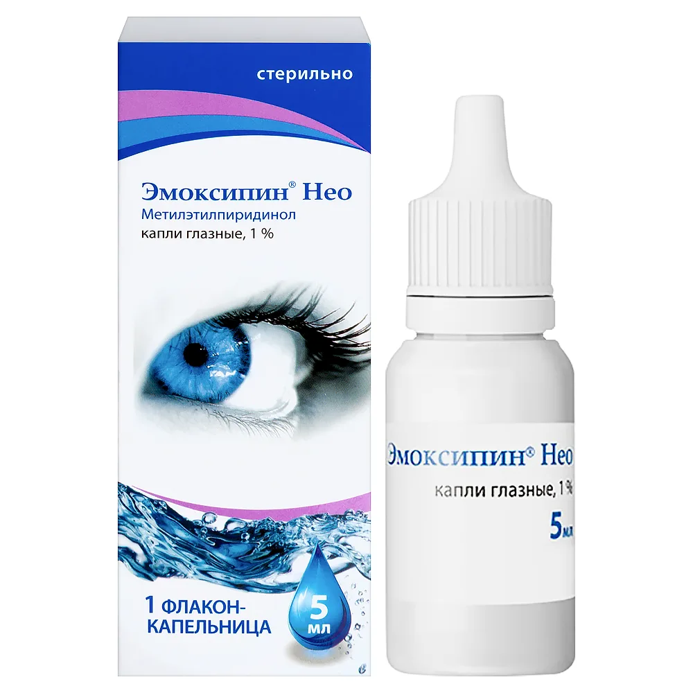 Emoxipin Neo 1% 1 pc dropper bottle eye drops 5 ml