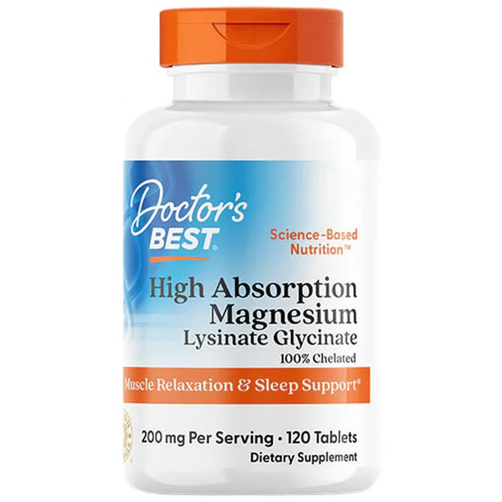 Doctor's Best Magnesium Chelate 120 Tablets 1450 mg
