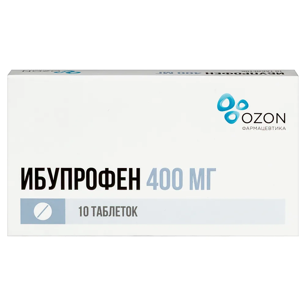 Ibuprofen 400 mg 10 tablets coated in film blister