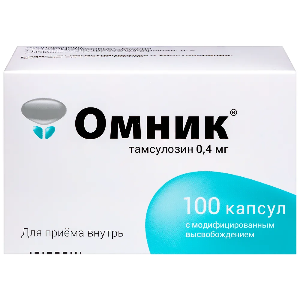 Omnic 0.4 mg 100 capsules modified release