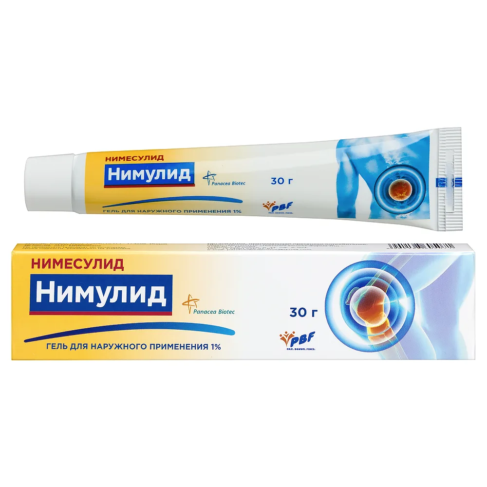 Nimulid 1% gel for external use 30 g