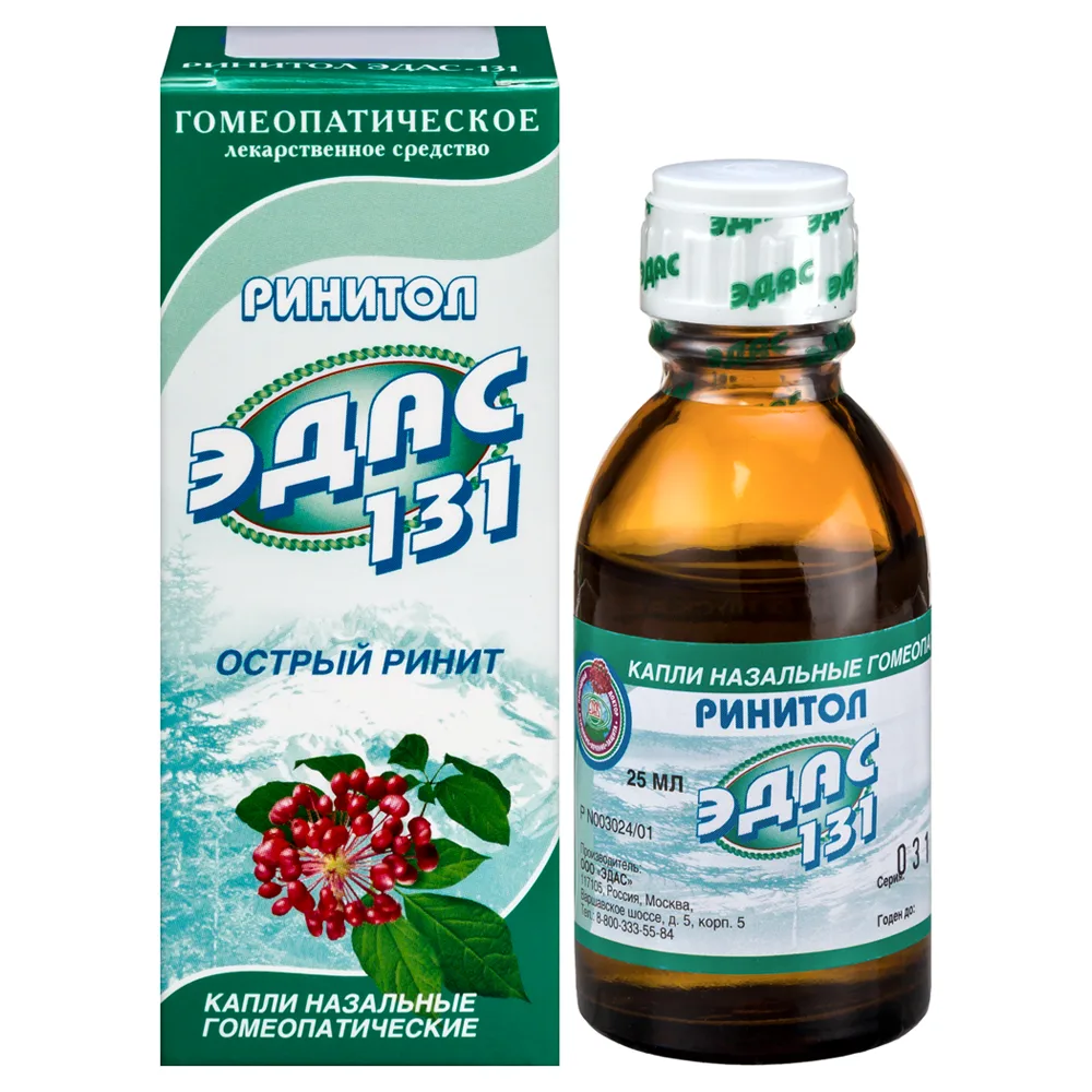 Edas-131 Rinitol Nasal Drops Homeopathic 25 ml