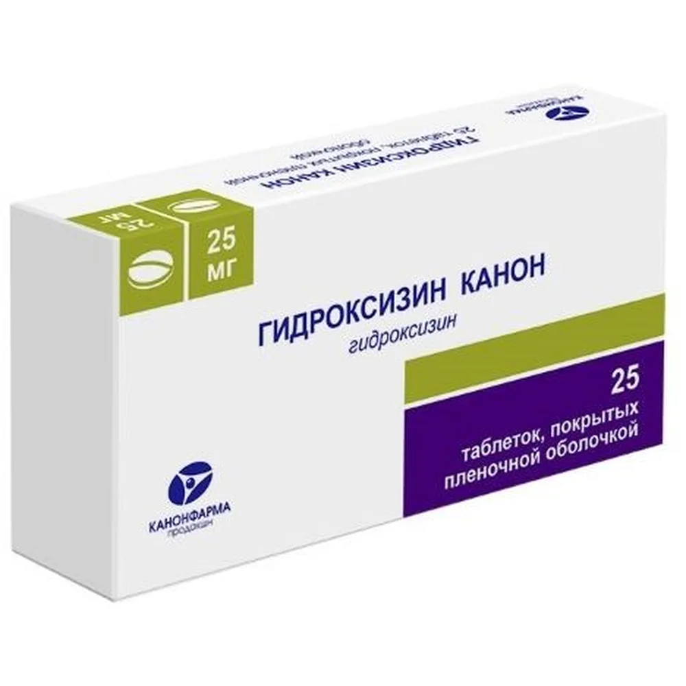 Hydroxyzine Canon 25 mg 25 tablets, film-coated