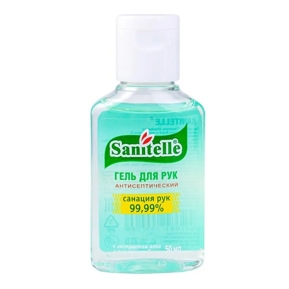 Sanitelle antiseptic hand gel with aloe extract and vitamin E 50 ml