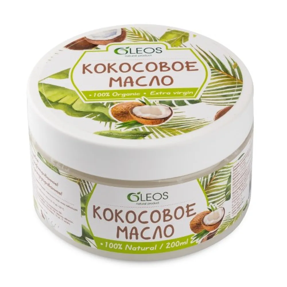 Oleos Coconut Oil 200 ml bottle liquid