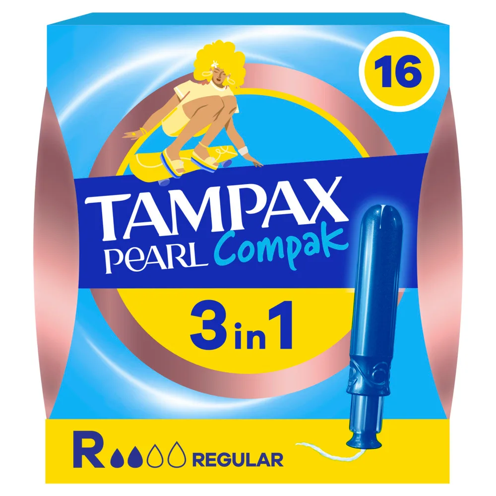 Tampax Compak Pearl Regular Tampons with Applicator 16 pcs.