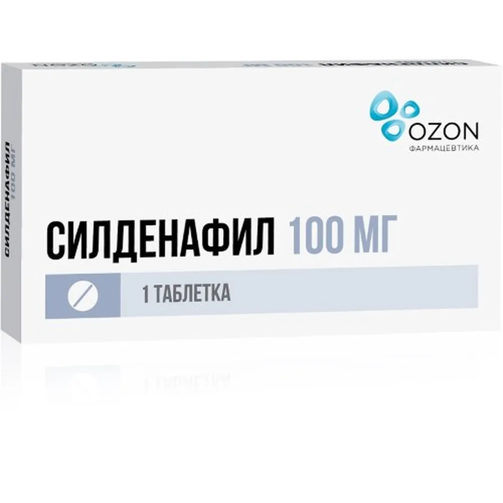 Sildenafil 100 mg 1 tablet, film-coated