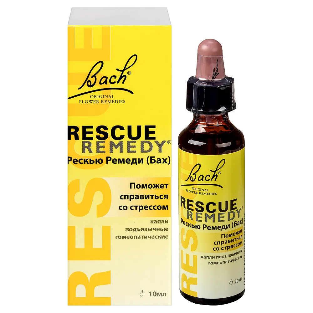 Rescue Remedy (Bach) Sublingual Homeopathic Drops 20 ml