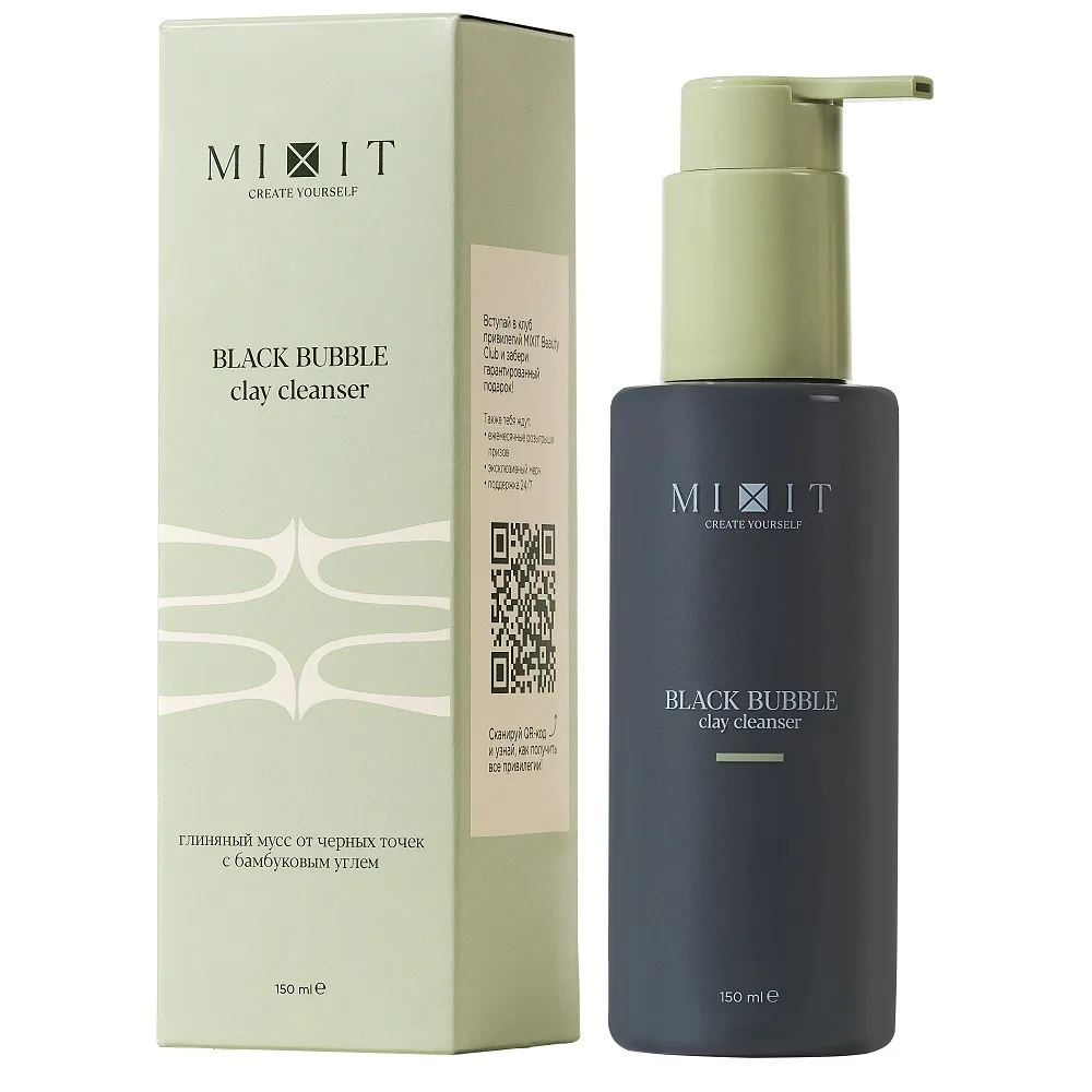 Mixit Clay Mousse for Blackheads with Bamboo Charcoal 150 ml