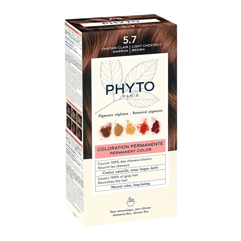 Phyto Hair Color Cream Set Shade 5.7/Light Chestnut/