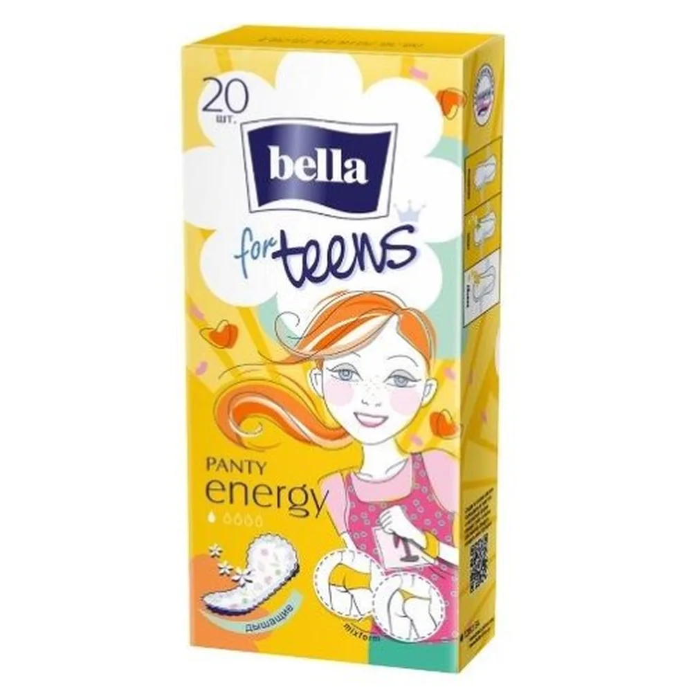 Bella Panty Pads for Teens Energy Deo Daily 20 pcs.