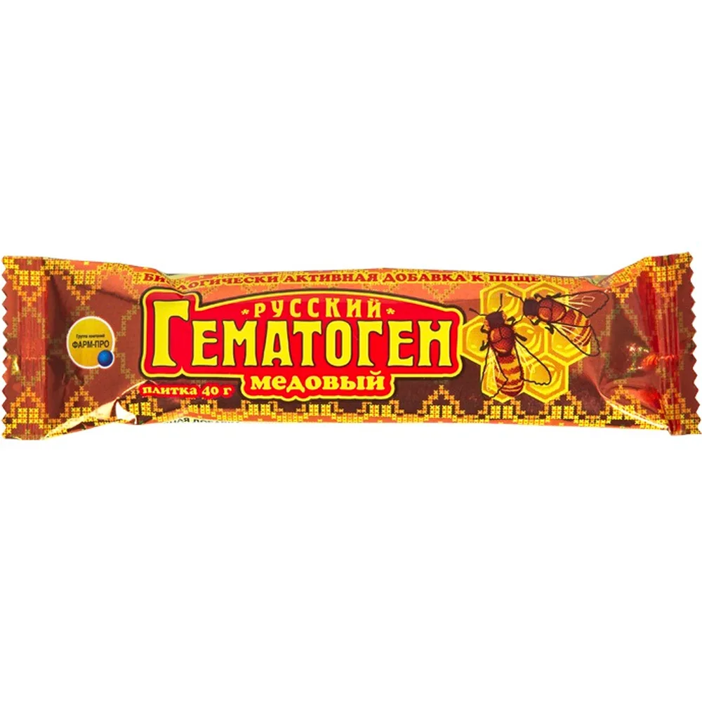 Hematogen Russian Honey 40 g bar