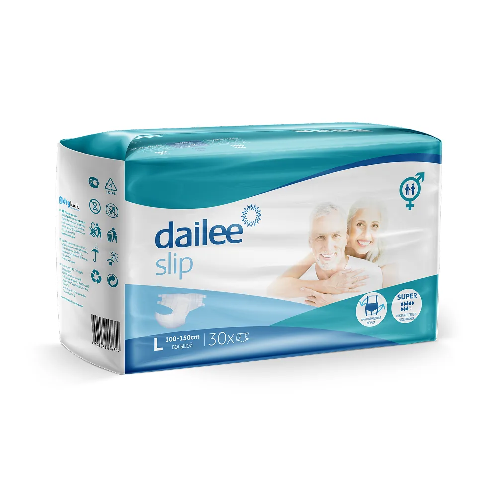 Dailee Adult Diapers for Severe Incontinence SUPER Large (Large) 30 pcs.