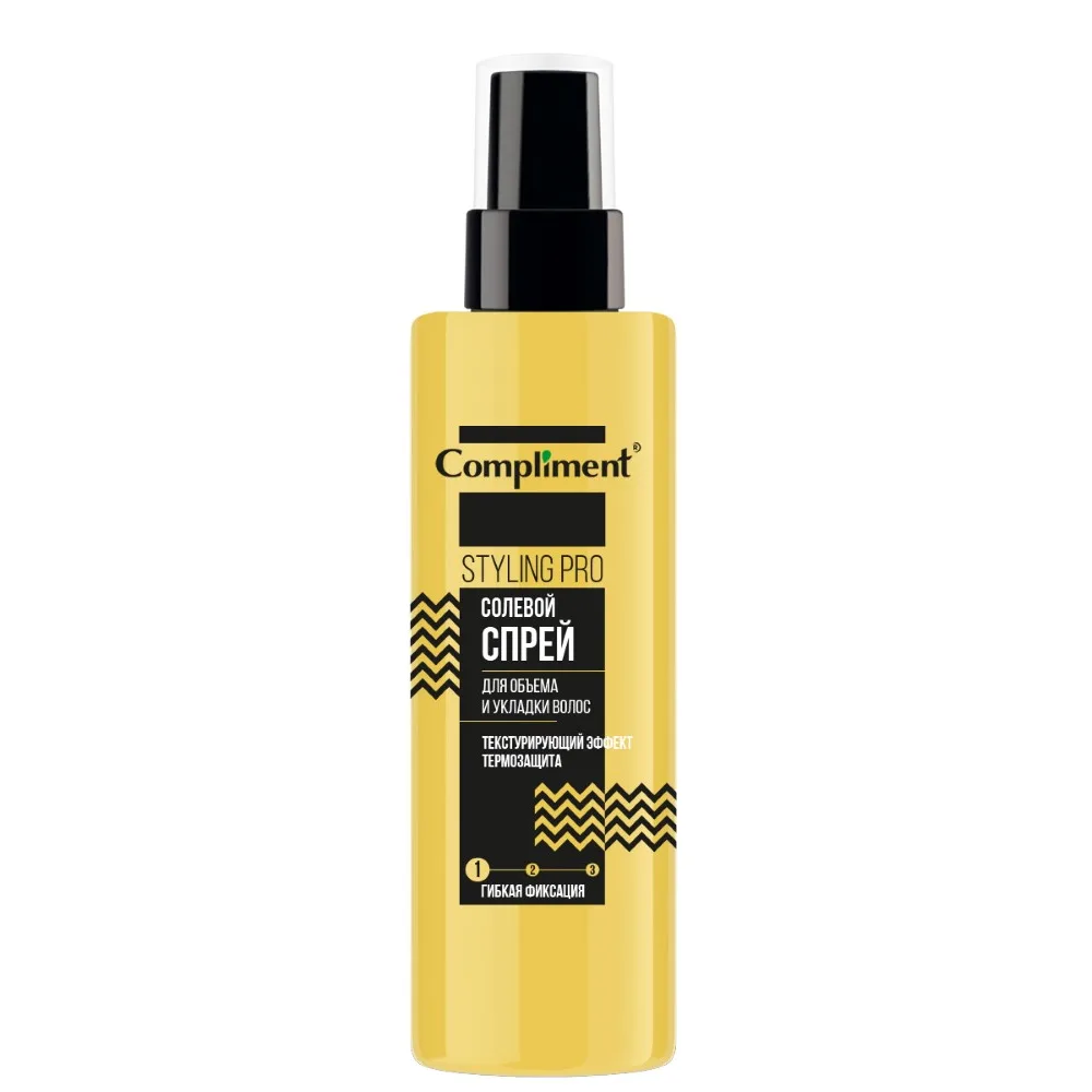 Compliment Styling Pro Salt Spray for Volume and Hair Styling Flexible Hold 200 ml