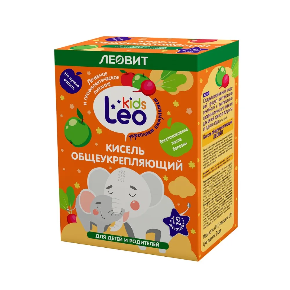 Leovit leo kids jelly for children strengthening 12 g 5 pcs. pack