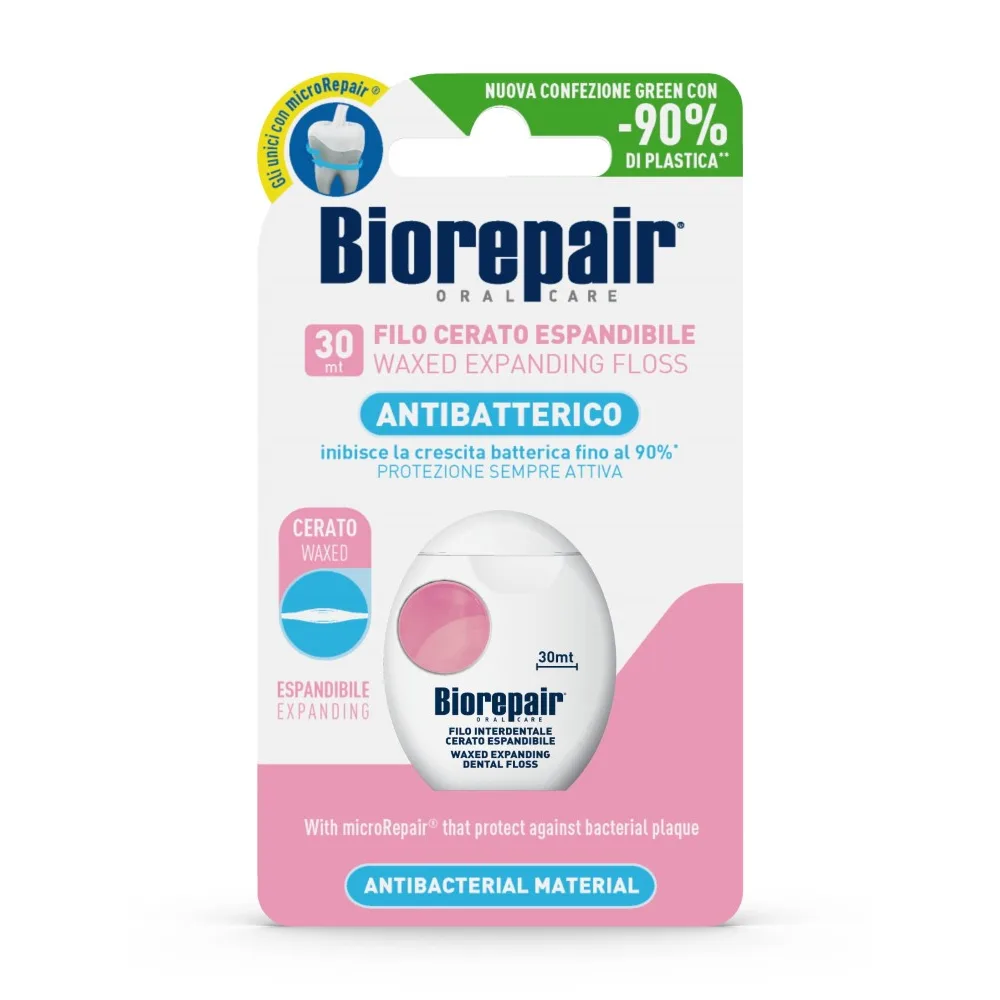 Biorepair Waxed Expanding Dental Floss 30 m