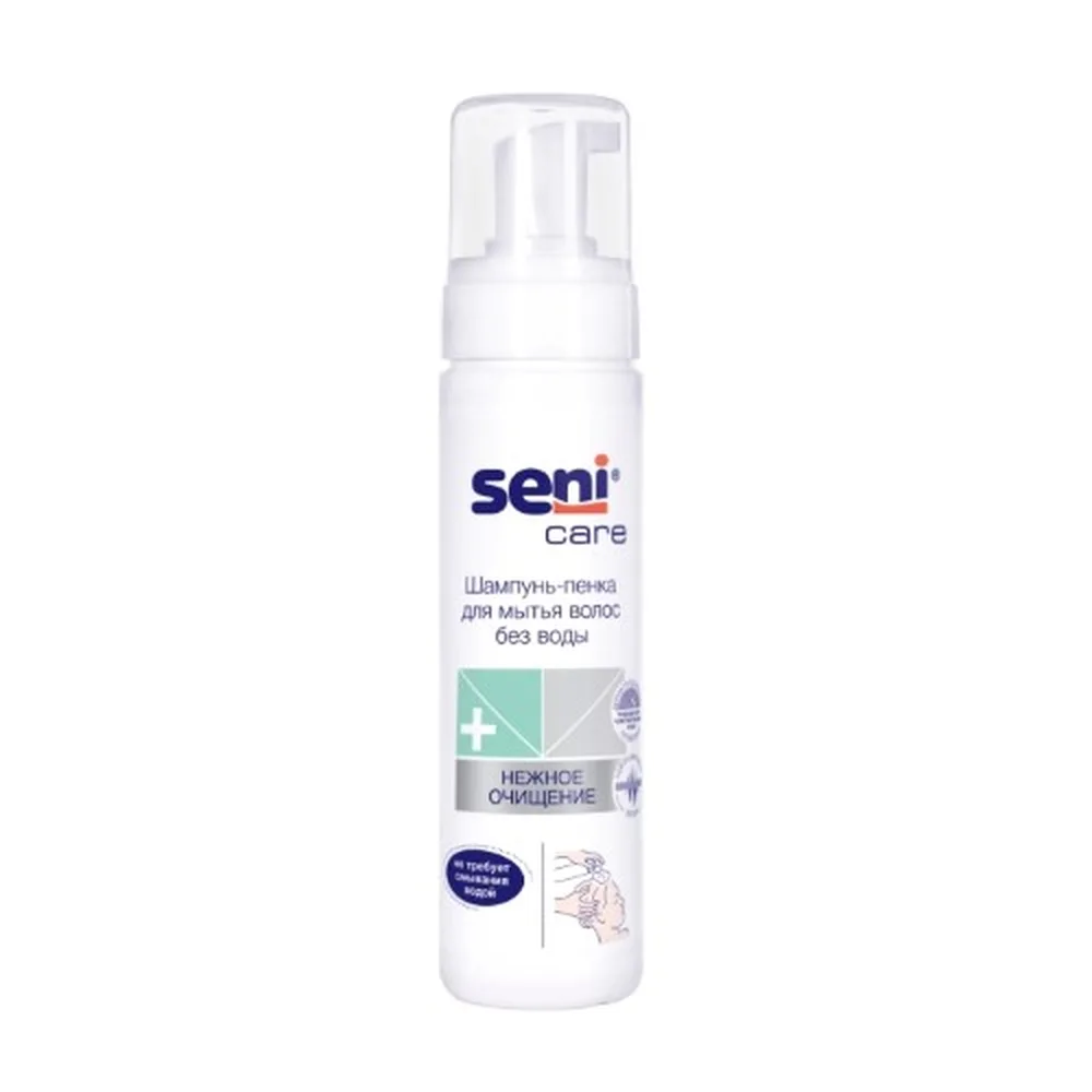 Seni Care Waterless Foam Shampoo for Hair Washing 200 ml